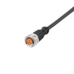 Aansluitkabel met connector female; PNP; 10 m; PUR; Materiaal behuizing
