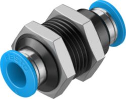 QSS-8 push-in bulkhead connector