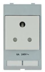 Socket, India (IS), Screw termination, ?5 A, 240 V AC, ?50 Hz