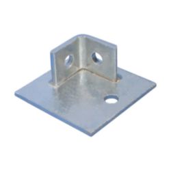 Bevestigingsvoet plaat, hoek 1-1 gaten, 100 mm x 100 mm x 40 mm