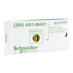 Clip-in markeerplaatje - Letter R - Geel - Set van 200