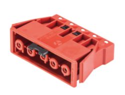 GST18I5F CHASSISDEEL FEMALE 5-POLIG TOMATENROOD