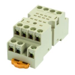 Socket, DIN rail/surface mounting, 14-pin, screw terminals (IEC/VDE)