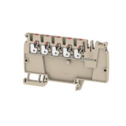 Potential distributor terminal, PUSH IN, 2.5, 800 V, 24 A, Number of c