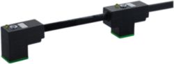 MSUD double valve C-8mm with cable PVC 4x0.75 bk 10m