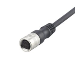 Aansluitkabel met connector female; 10 m; PUR; Materiaal behuizing PUR;