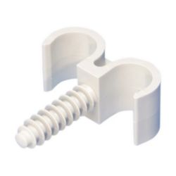 RING FRF /2 dubbele buis clip met plug, 22 mm dia.