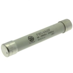 Fuse-link, high speed, 6 A, AC 2100 V, DC 1000 V, 50 kA, 20 x 127 mm, gS, IEC, BS